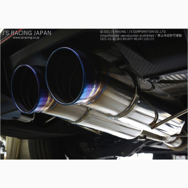 J's Racing SUS Exhaust Plus Legal Dual Semi-Titanium 70RS | Honda Civic Type R | FK8 2.0T K20C1 | 2017+
