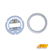 AEM Electronics X-Series Wideband UEGO AFR Sensor Controller Gauge Accessory Kit Silver/White Bezel