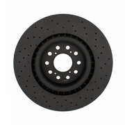 Dream Automotive Thermic Black Front Drilled Brake Discs | Honda Civic Type R | FK2/FK8 2.0T K20C1 | 2015+