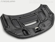J's Racing Aero Bonnet Type-V Carbon FRP | Honda Civic Type R | FK8 2.0T K20C1 | 2017+