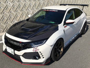 J's Racing Aero Bonnet Type-V Carbon / Carbon | Honda Civic Type R | FK8 2.0T K20C1 | 2017+
